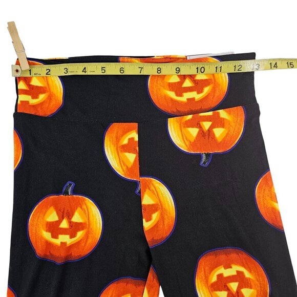 No Boundaries Halloween Jack O Lantern Sueded Ankle Leggings – Small or XXXL - Picture 12 of 16